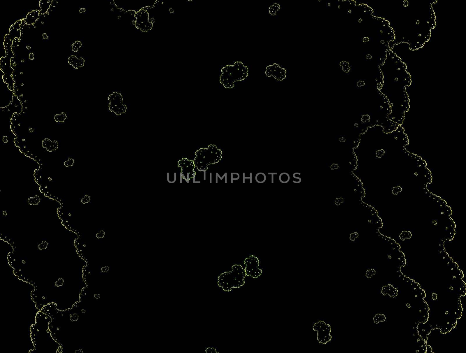 Imaginatory lush fractal texture image abstract background