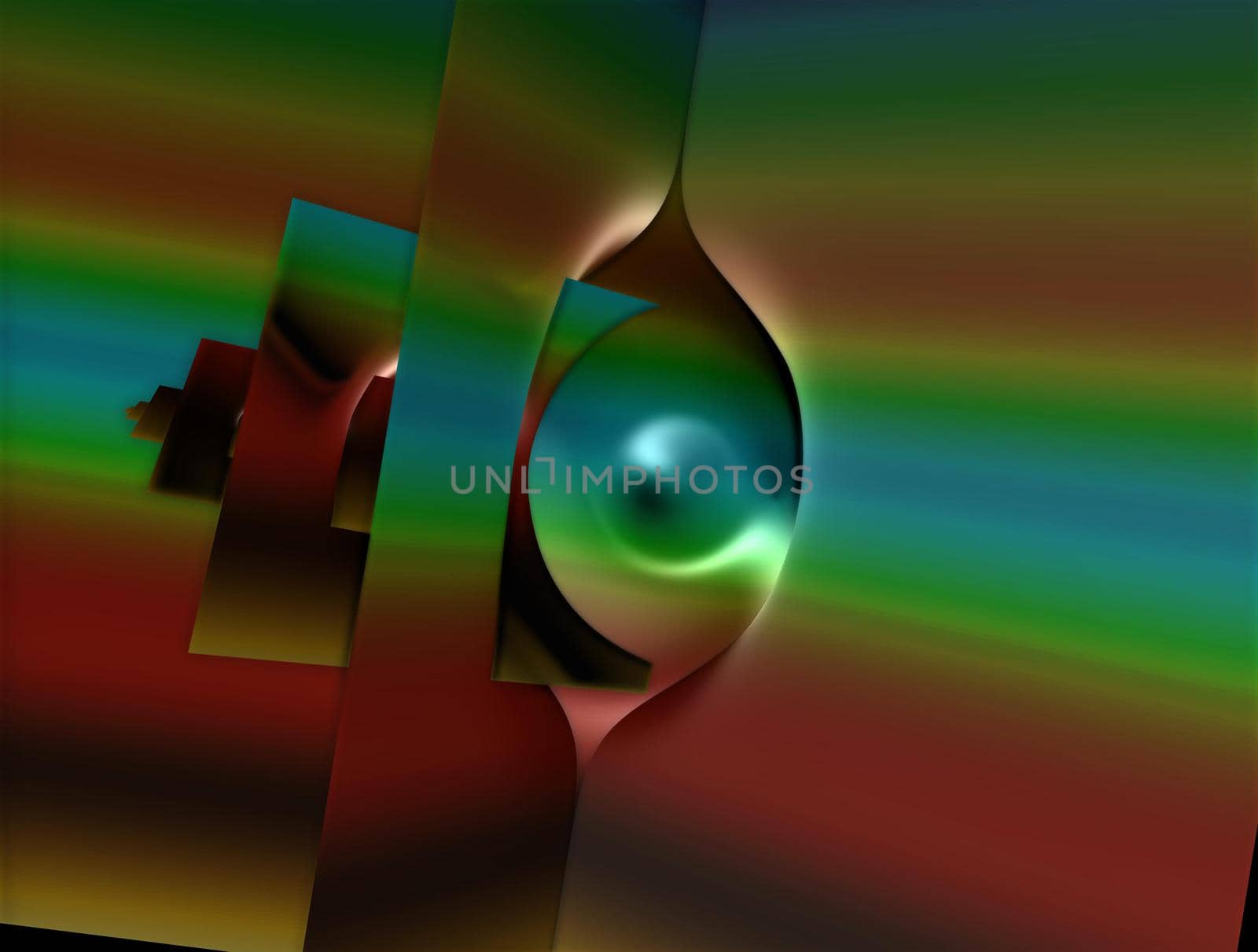 Imaginatory lush fractal texture image abstract background