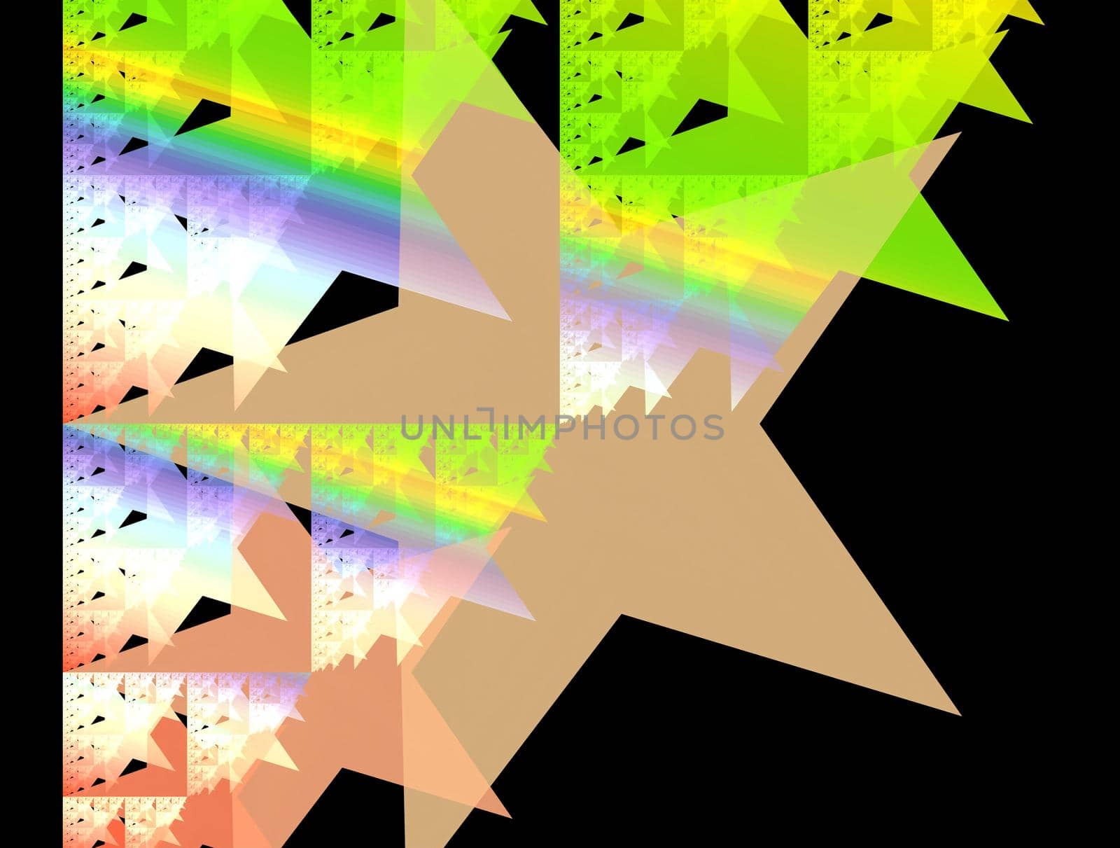 Imaginatory lush fractal texture image abstract background