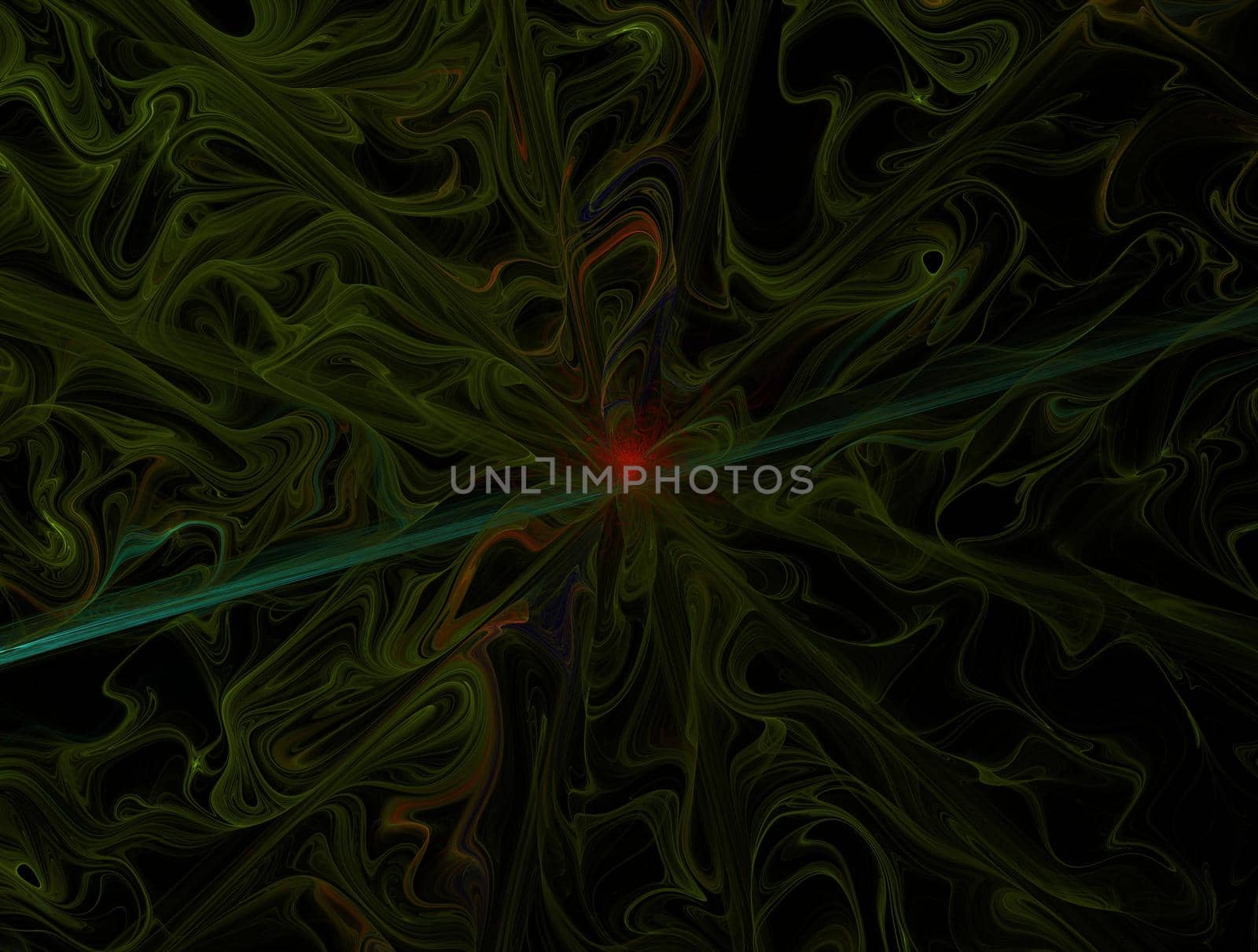 Imaginatory lush fractal texture image abstract background