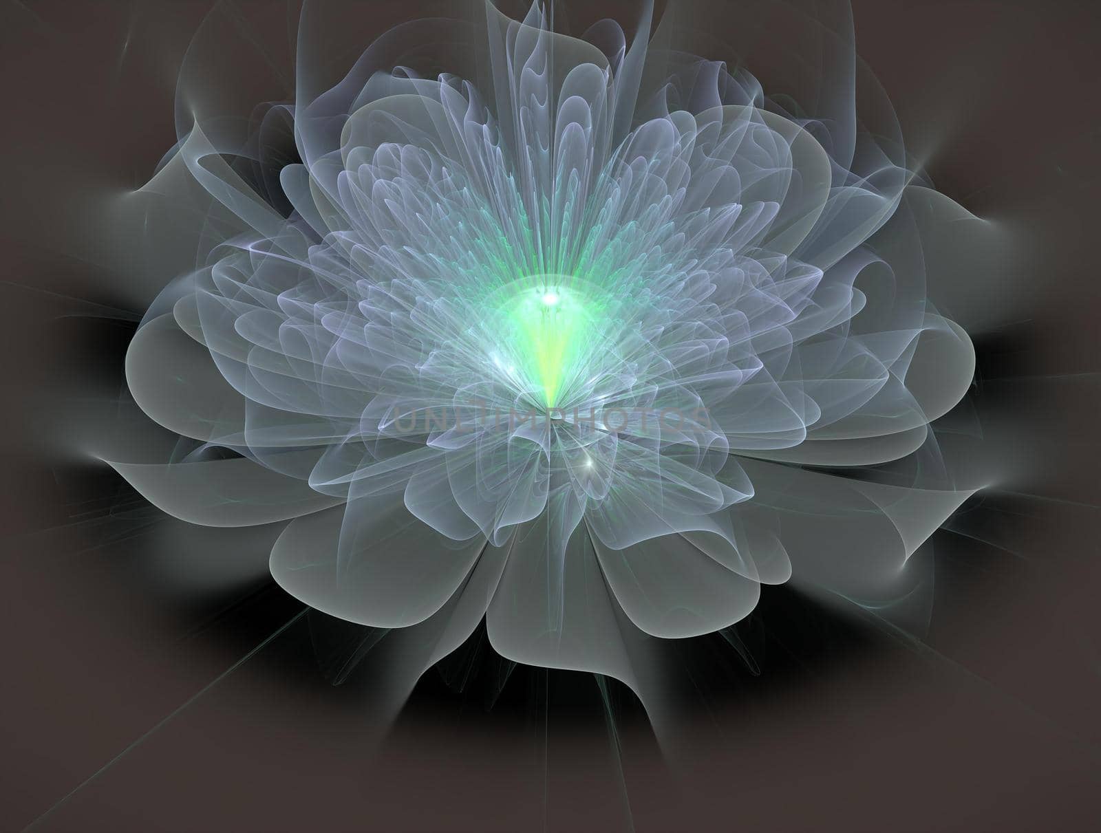 Imaginatory lush fractal texture image abstract background