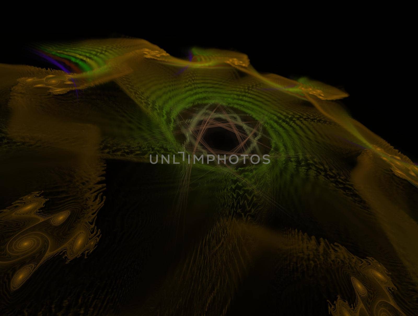 Imaginatory lush fractal texture image abstract background