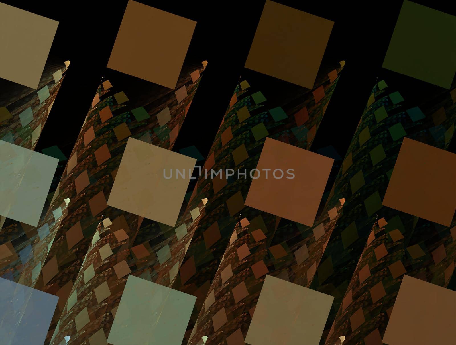 Imaginatory lush fractal texture image abstract background