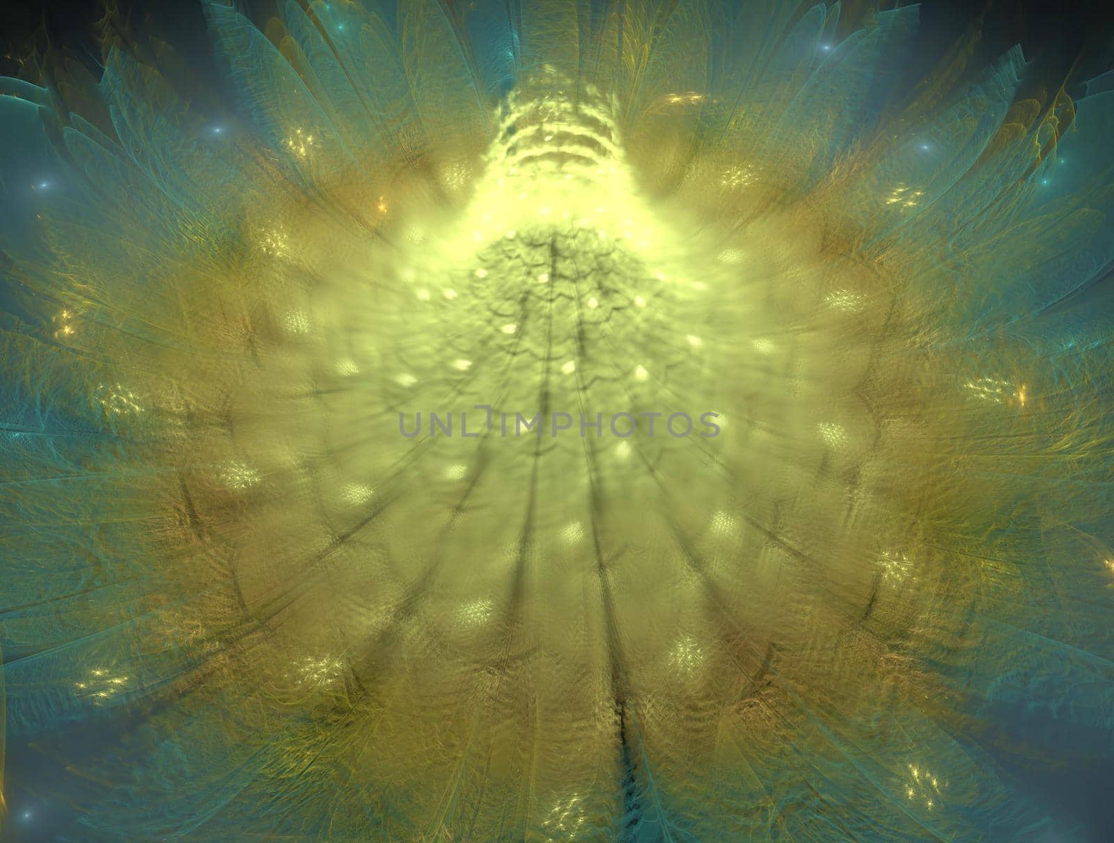 Imaginatory lush fractal texture image abstract background
