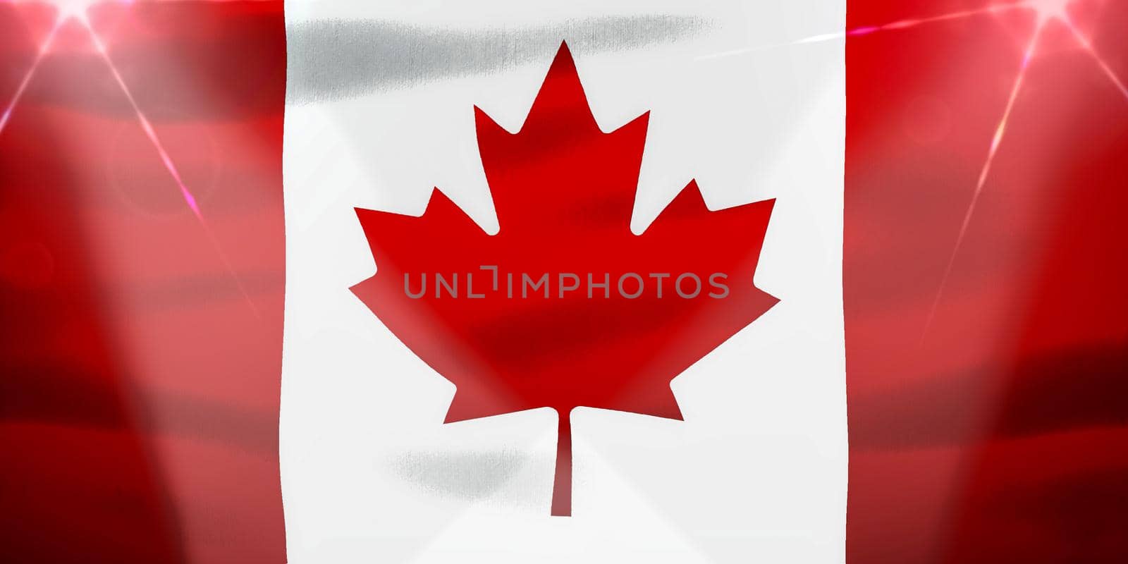 Canada flag - realistic waving fabric flag by MP_foto71