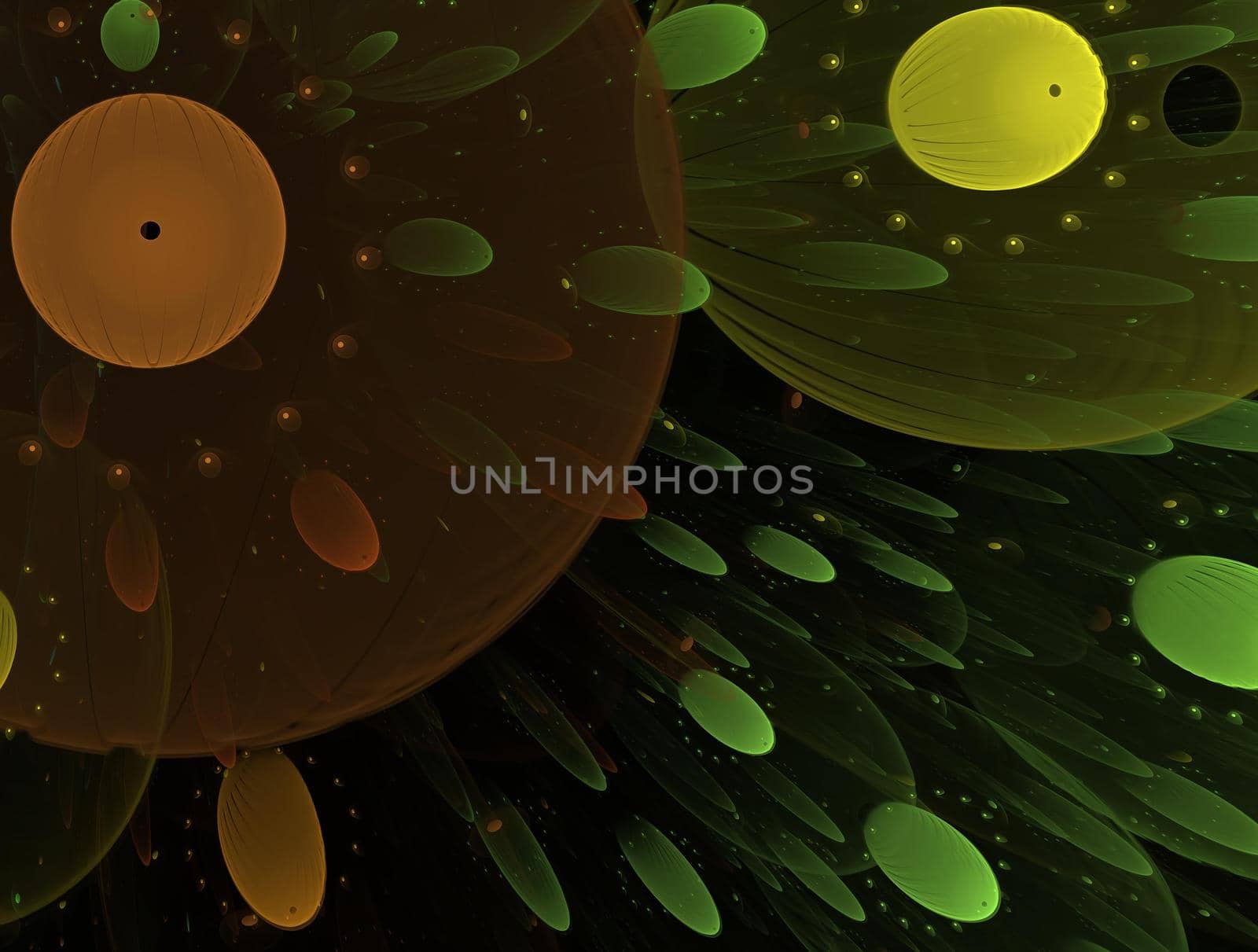 Imaginatory lush fractal texture image abstract background