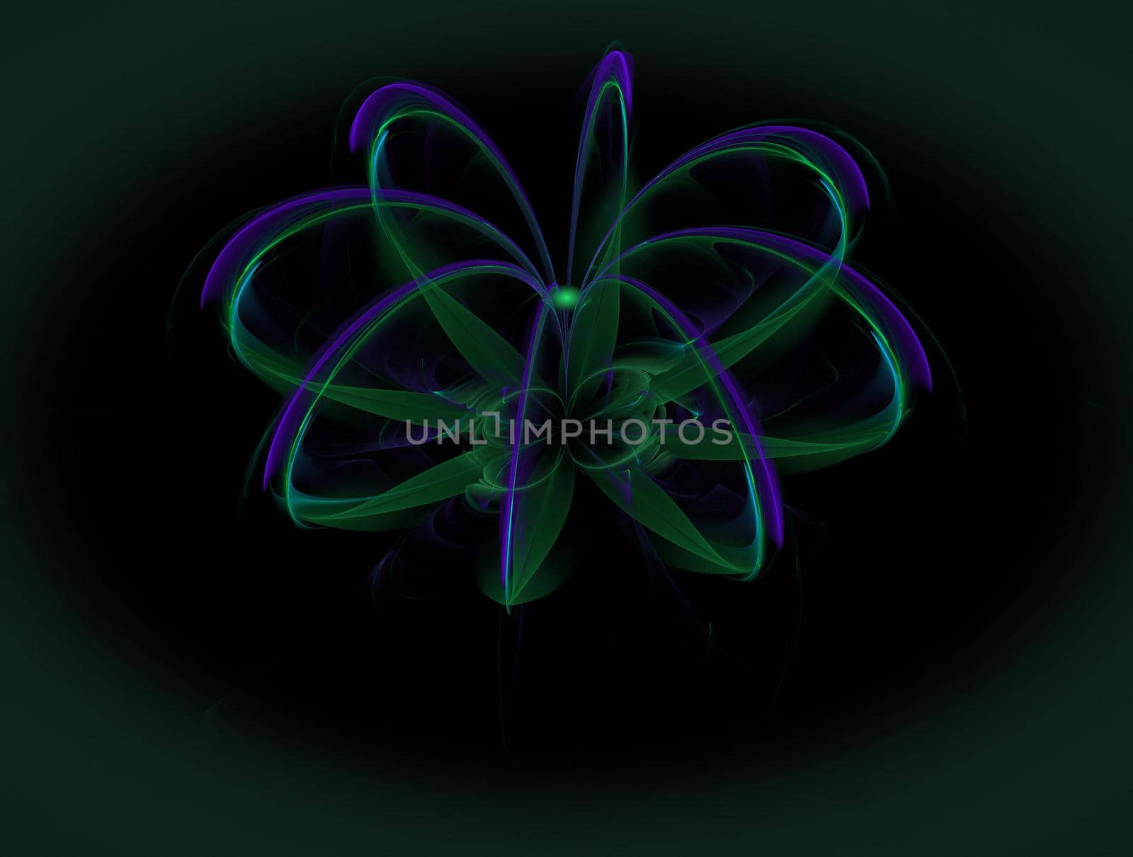 Imaginatory lush fractal texture image abstract background