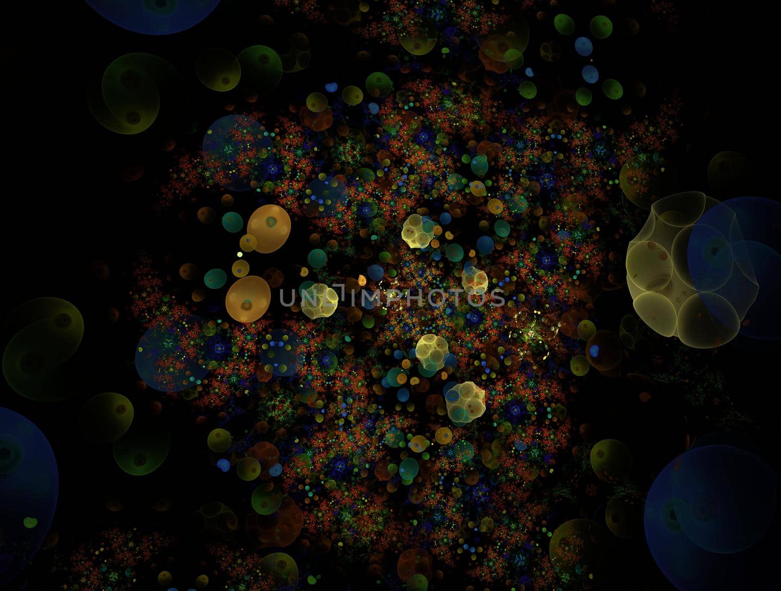 Imaginatory lush fractal texture image abstract background