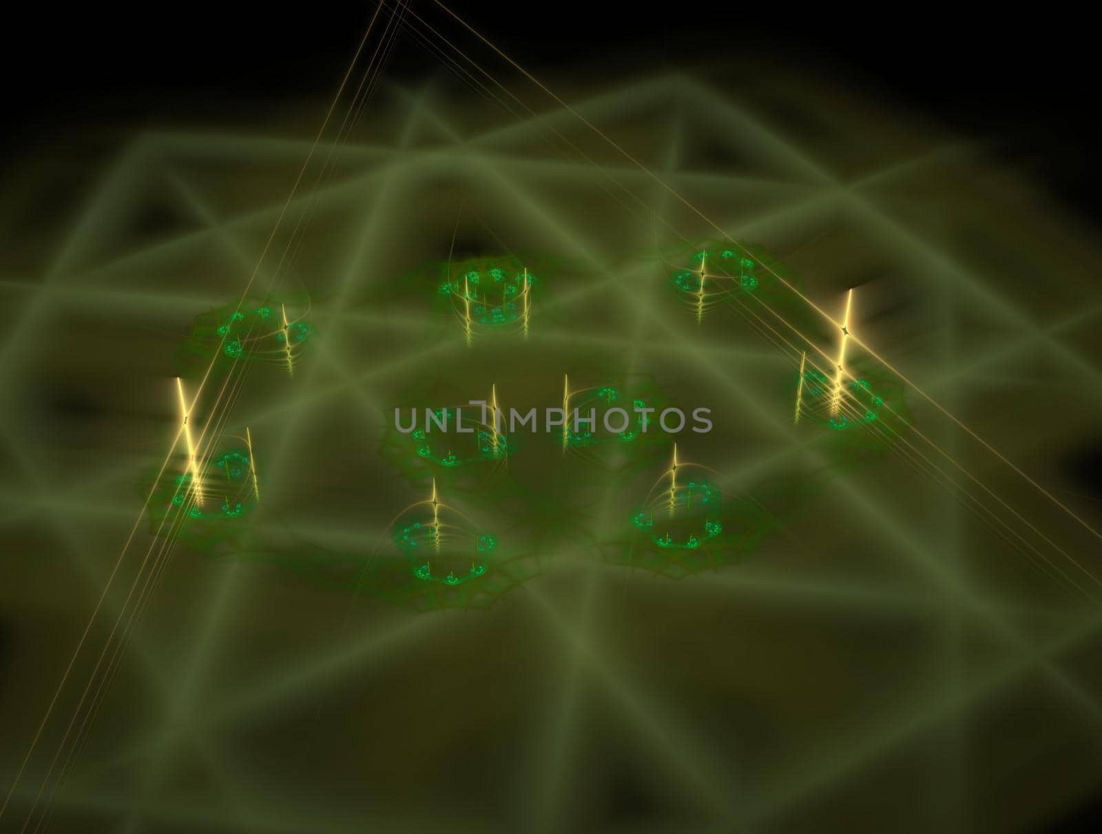 Imaginatory lush fractal texture image abstract background