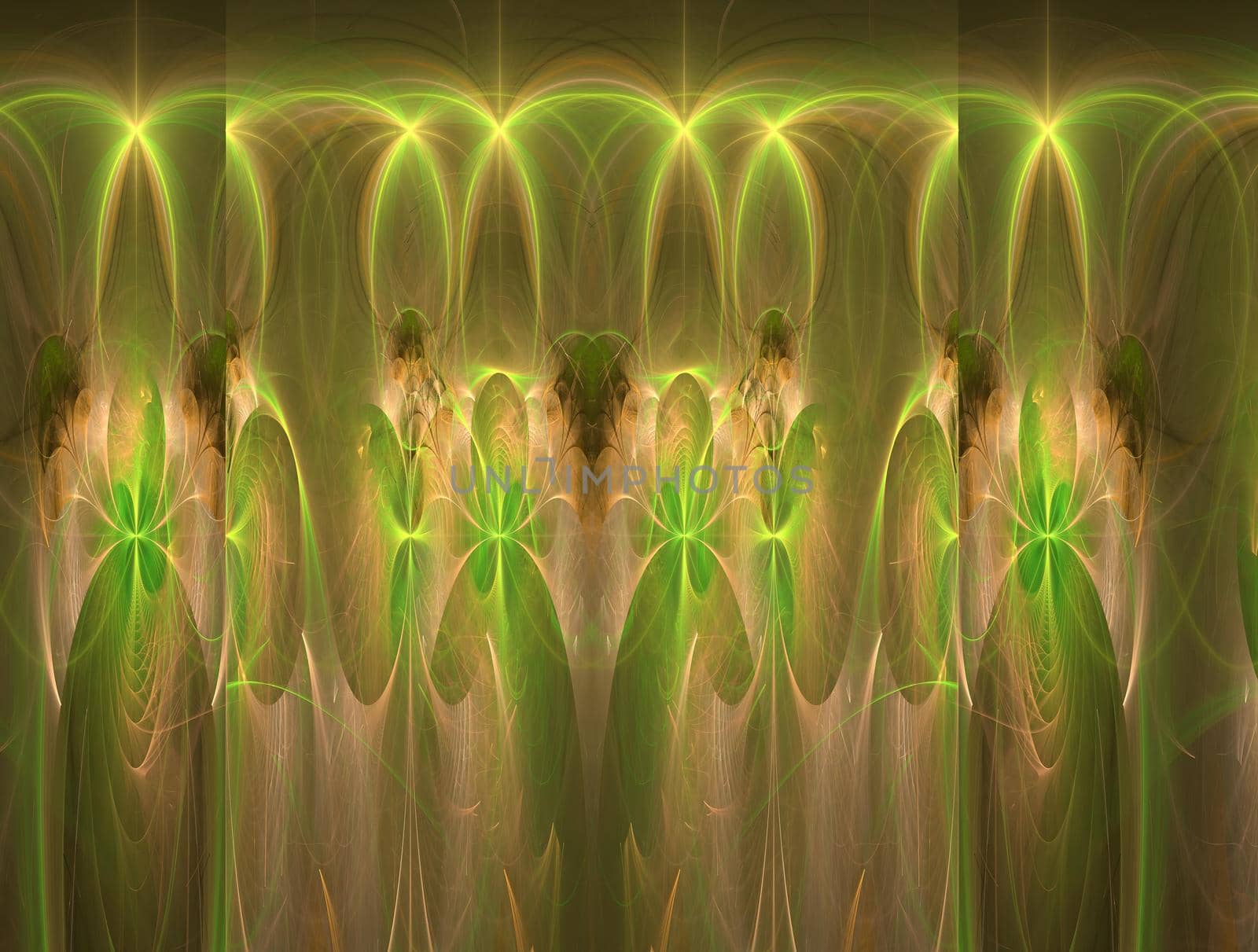 Imaginatory lush fractal texture image abstract background
