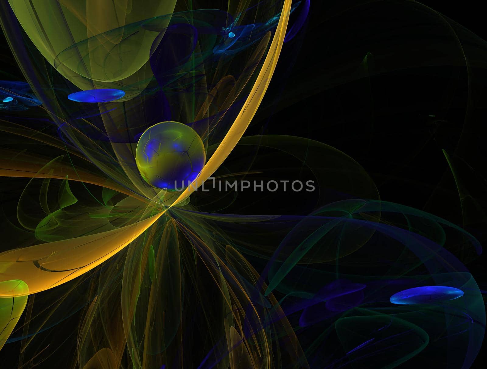 Imaginatory lush fractal texture image abstract background