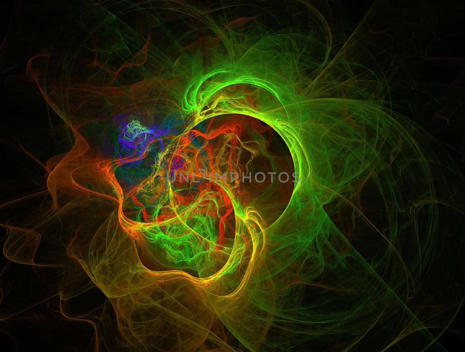Imaginatory lush fractal texture image abstract background