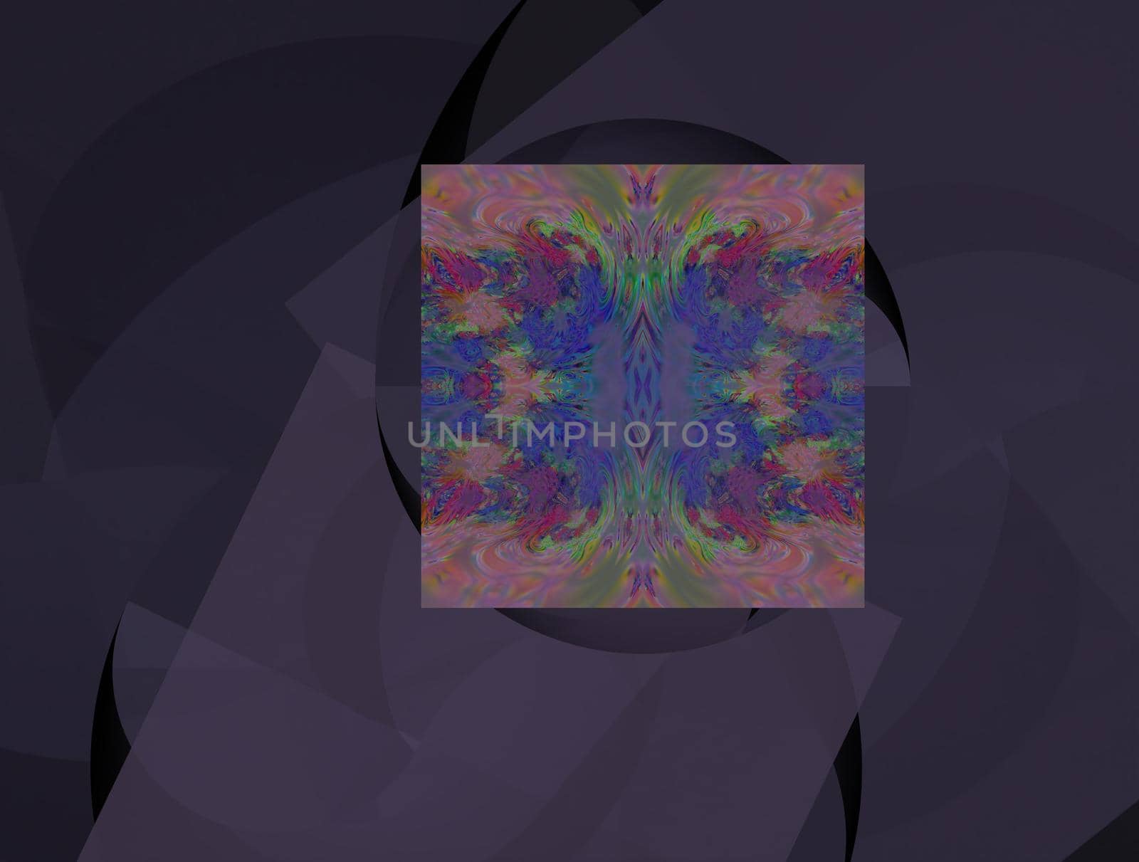 Imaginatory lush fractal texture image abstract background