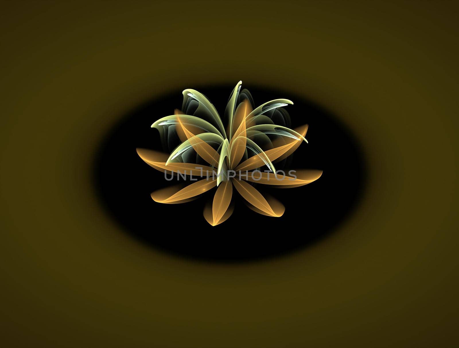 Imaginatory lush fractal texture image abstract background