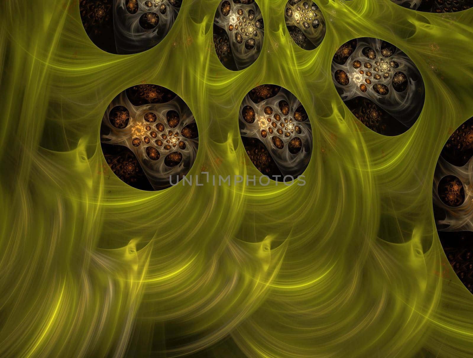 Imaginatory lush fractal texture image abstract background