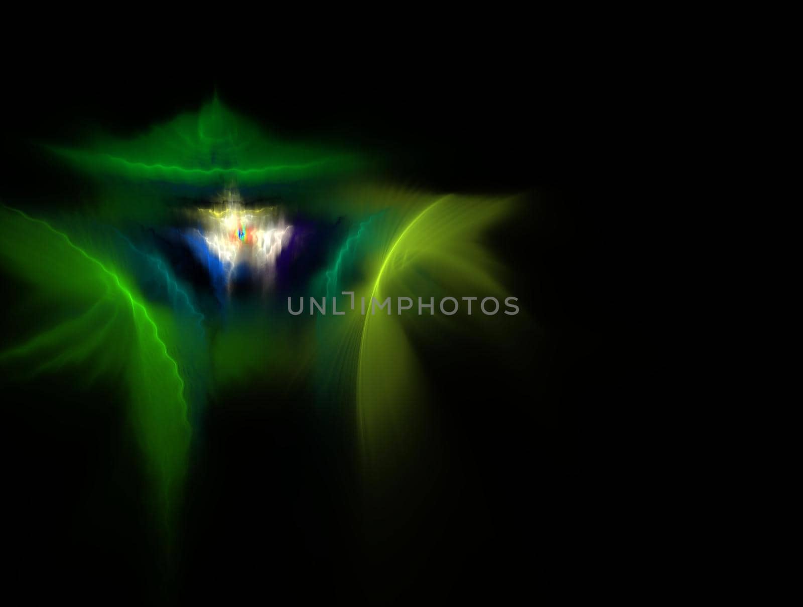 Imaginatory lush fractal texture image abstract background