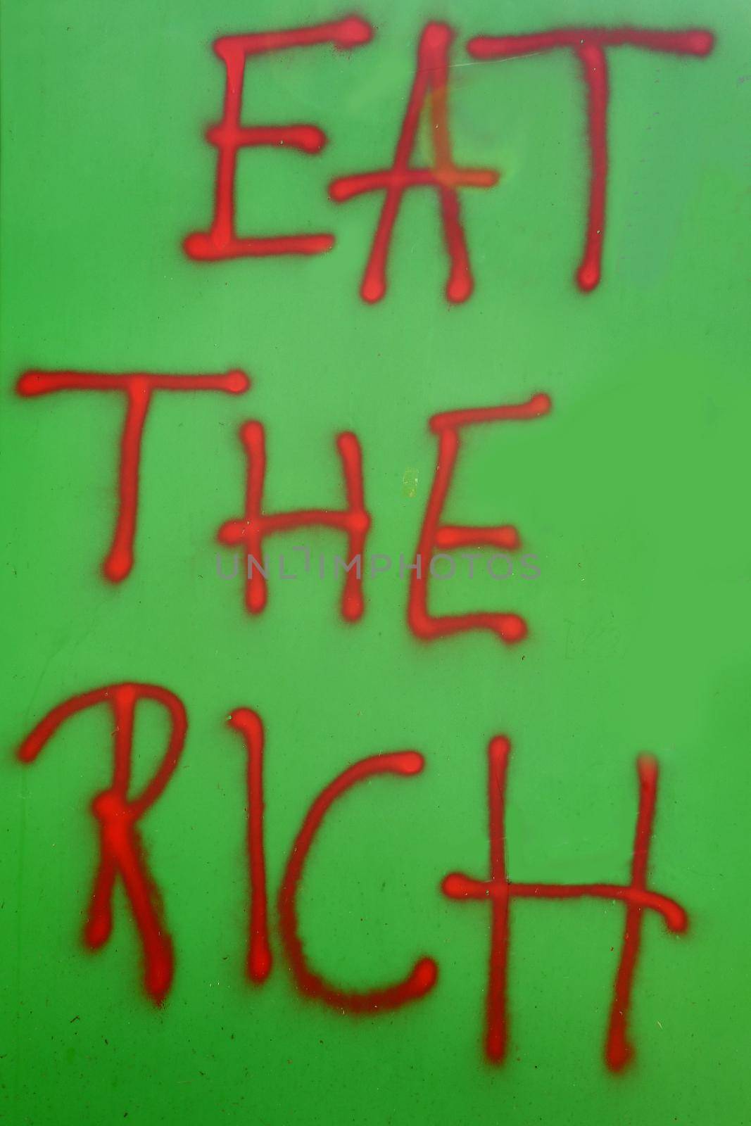 Eat The Rich wall graffitti