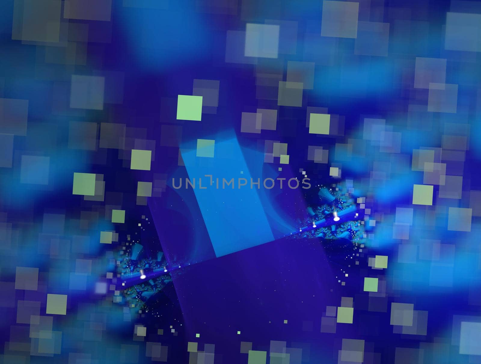 Imaginatory lush fractal texture image abstract background