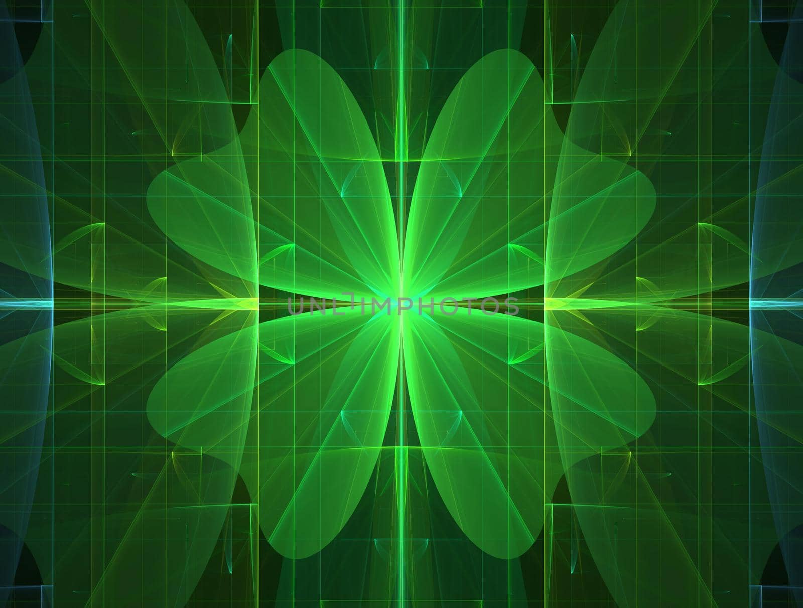 Imaginatory lush fractal texture image abstract background