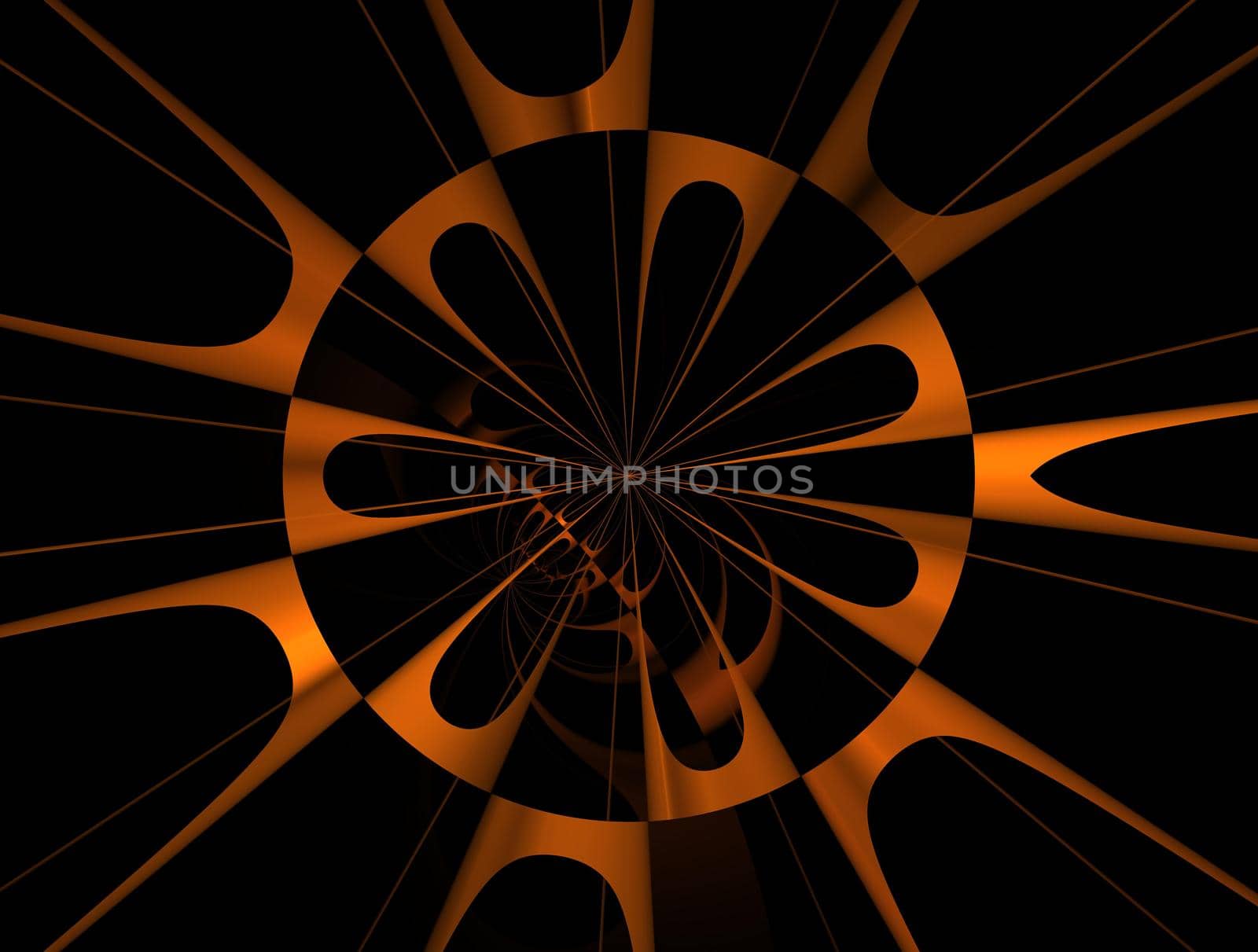Imaginatory lush fractal texture image abstract background