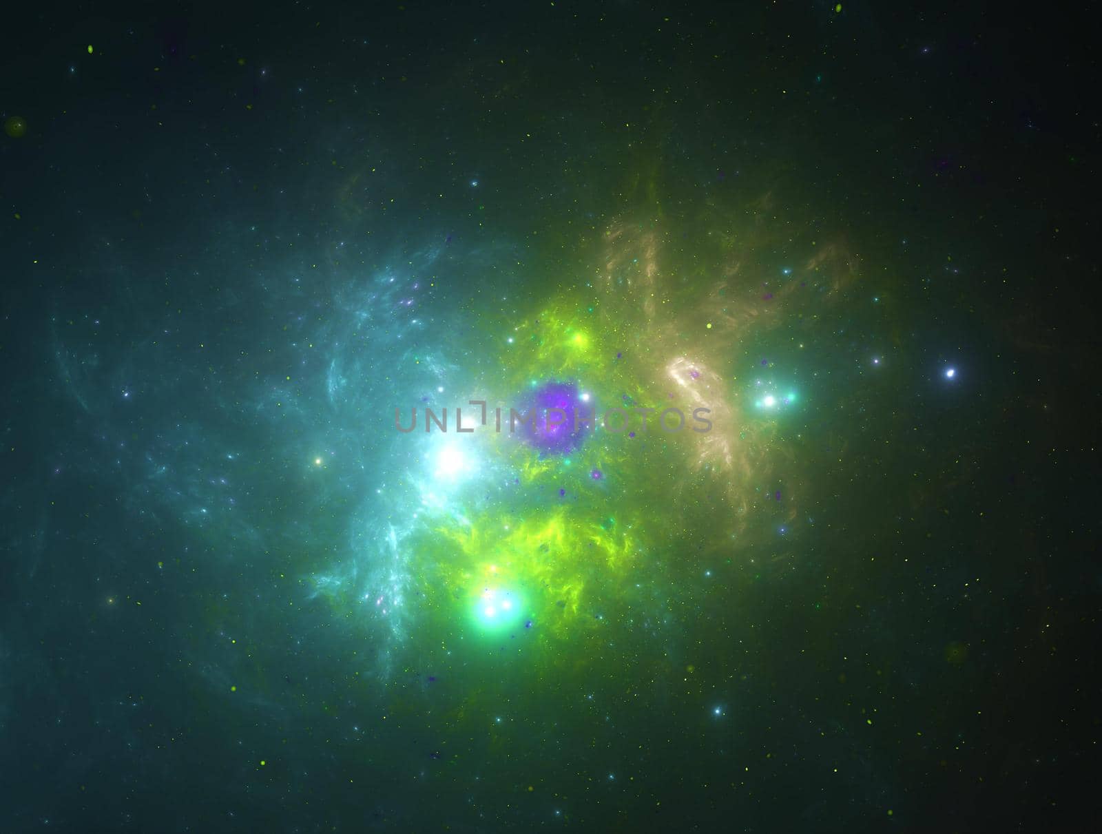 Imaginatory lush fractal texture image abstract background
