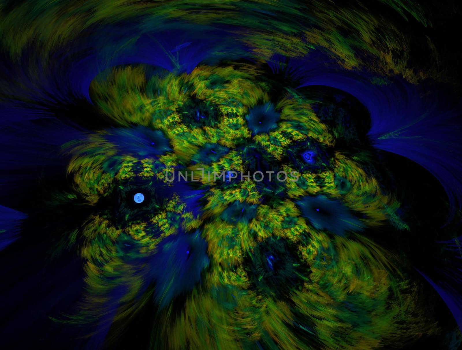 Imaginatory lush fractal texture image abstract background