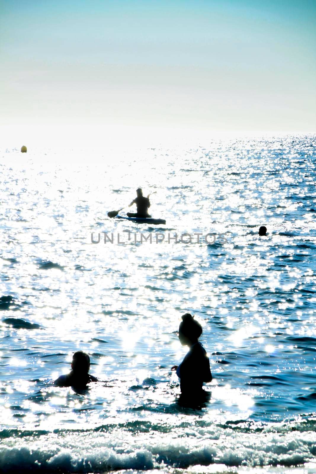 Salinas, Cabo de Gata, Almeria, Spain: People enjoying on the Salinas beach in Cabo de Gata, Almeria, Spain