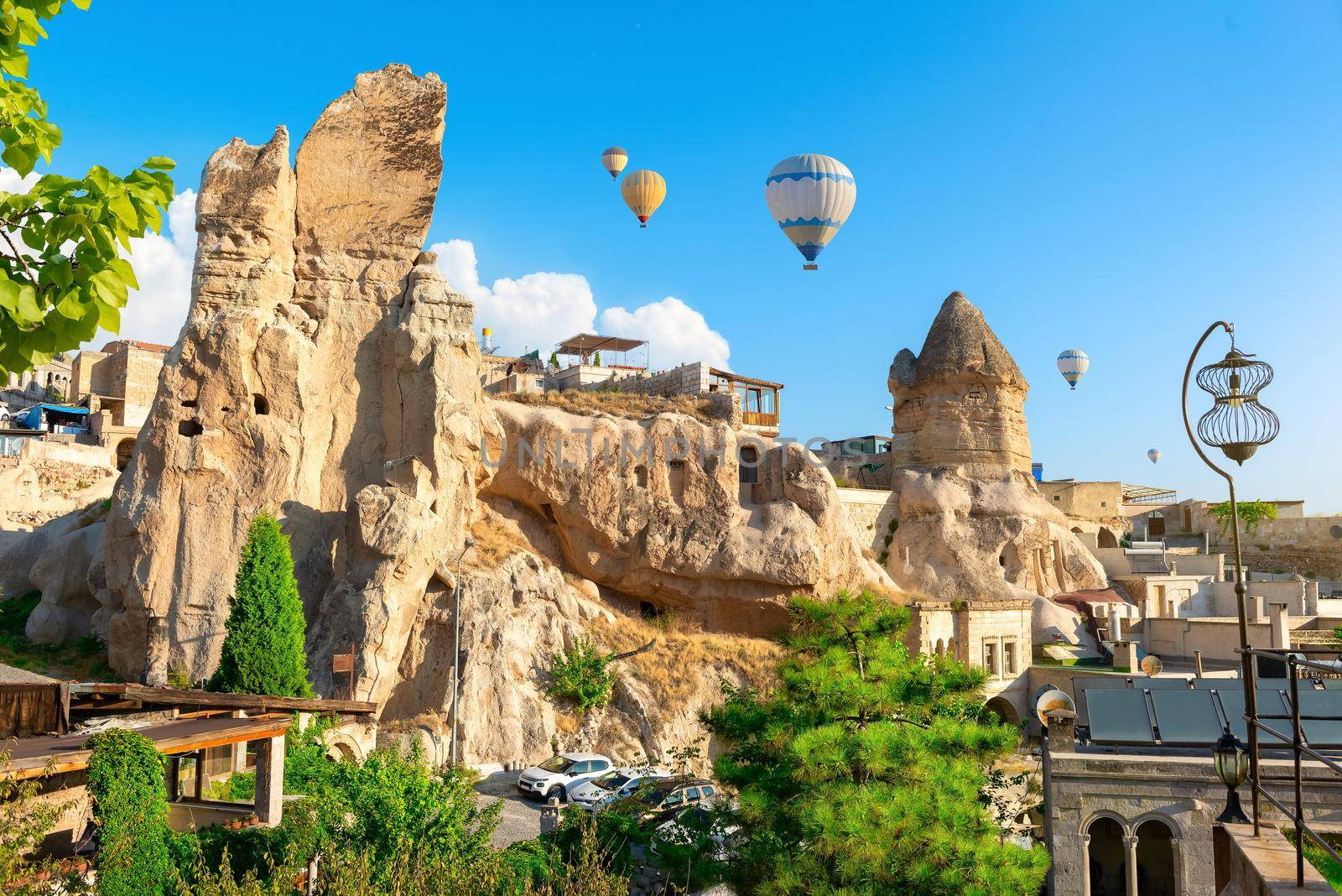 Air balloons at day in Goreme by Givaga