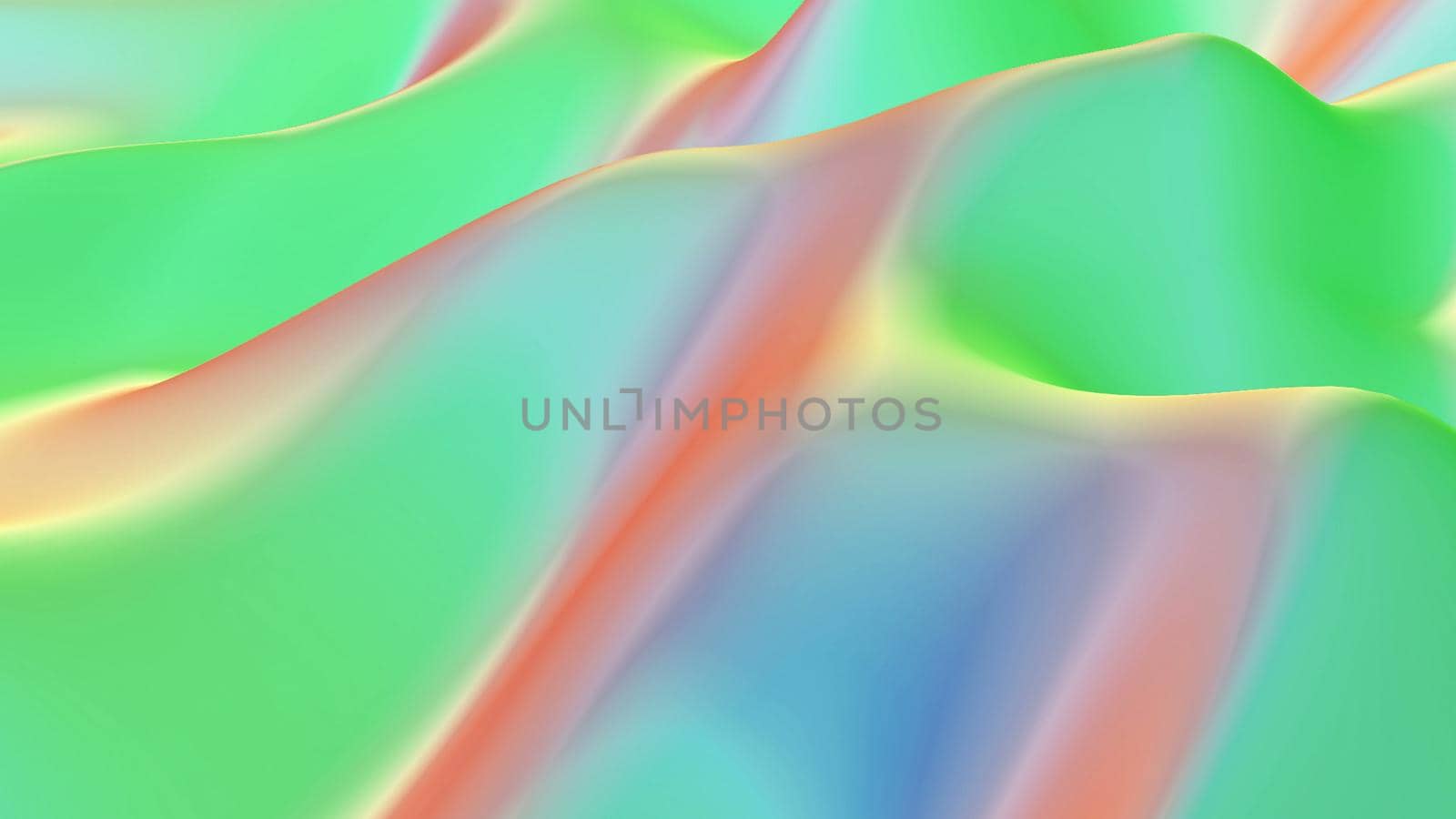 Trendy holographic wave color Liquid gradient Fluid art 3d render
