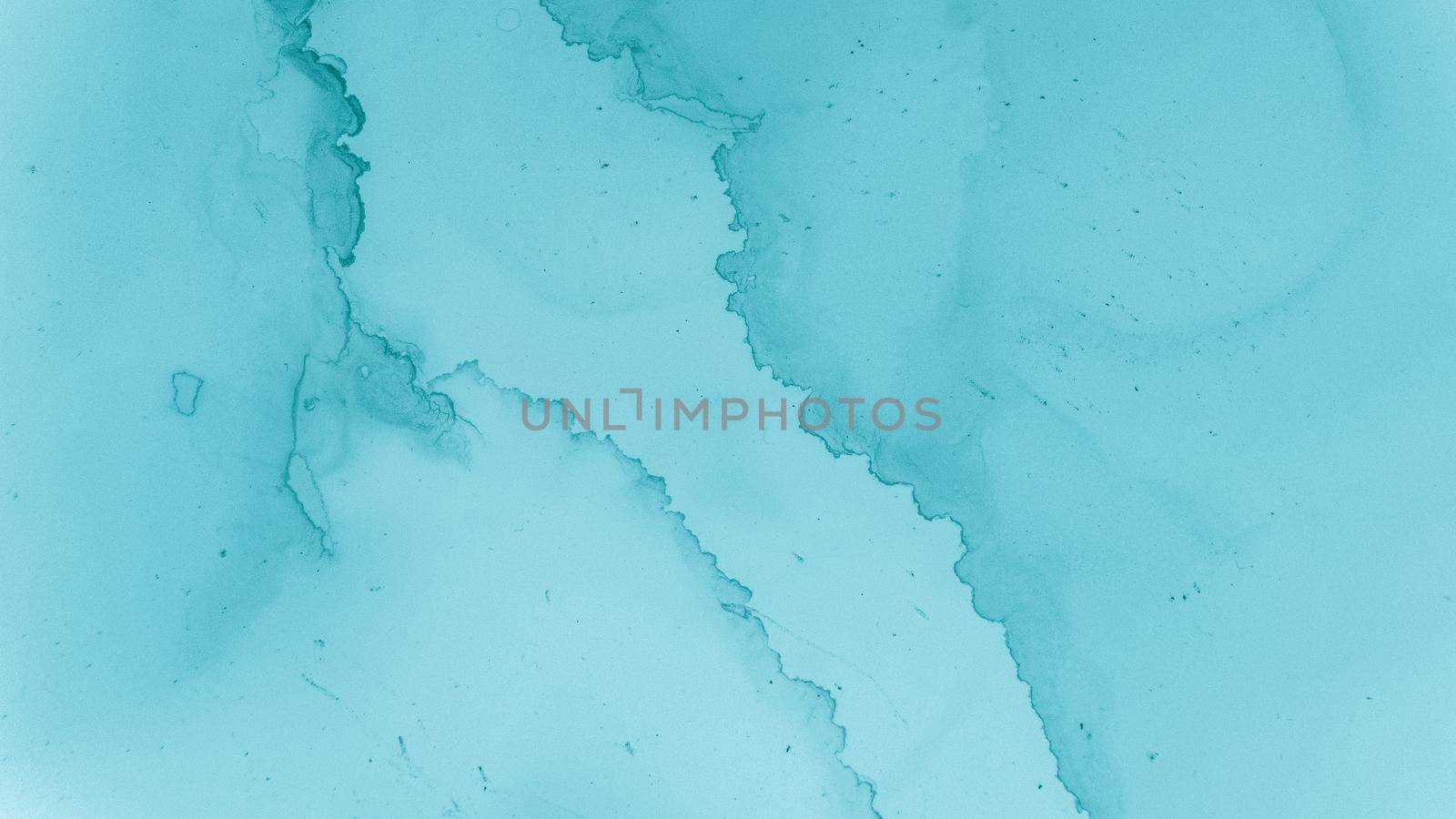 Watercolor Color Background. Alcohol Ink Texture. Teal Pastel Fluid Water. Blue Cloud Creative Abstraction. Pastel Flow Design. Blue Sea Modern Abstraction. Watercolor Color Wallpaper.