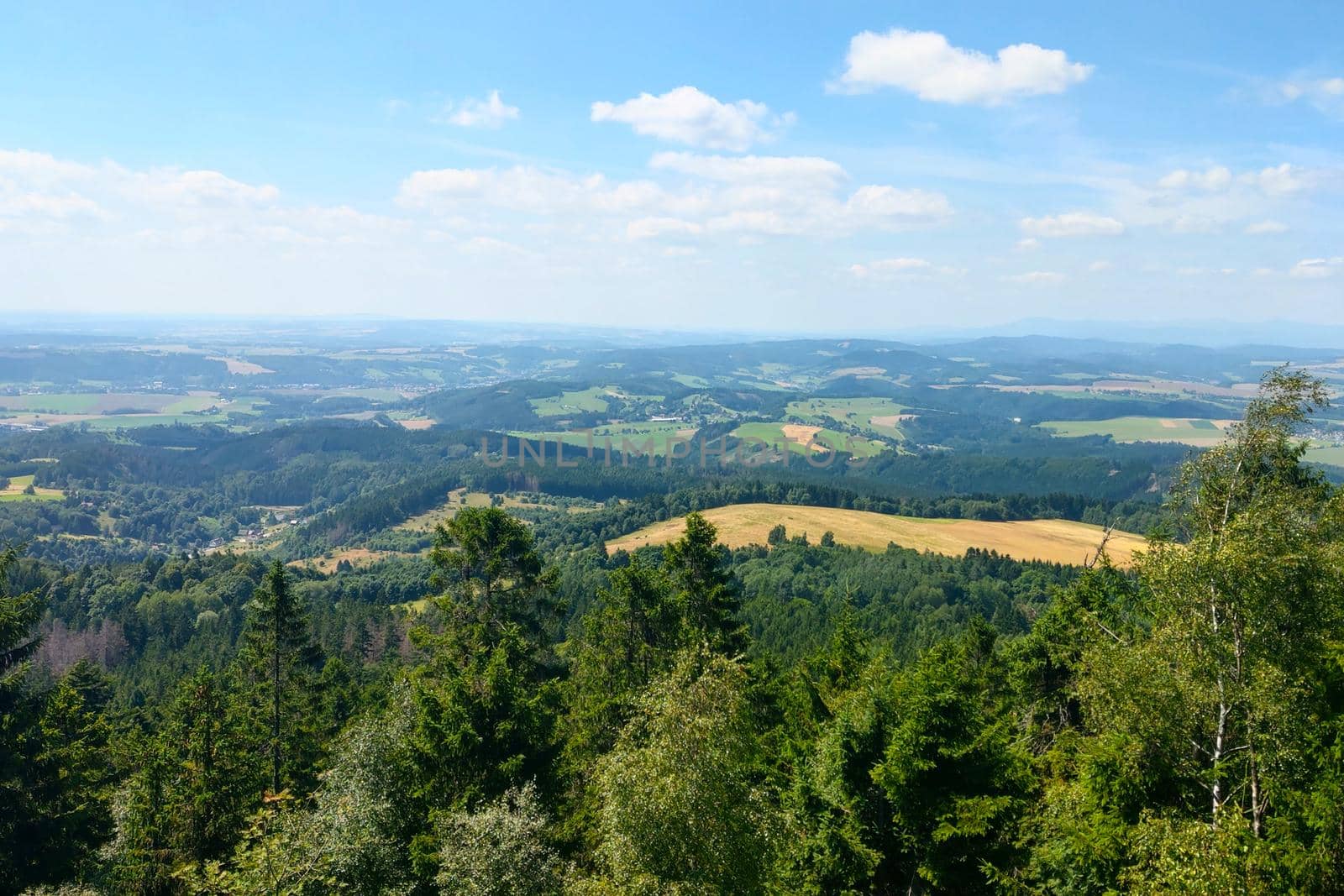 Picturesque view from the drone on the highland