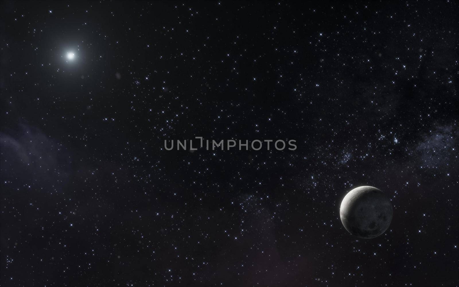 galaxy night landscape 2. High quality beautiful photo concept by Zahard