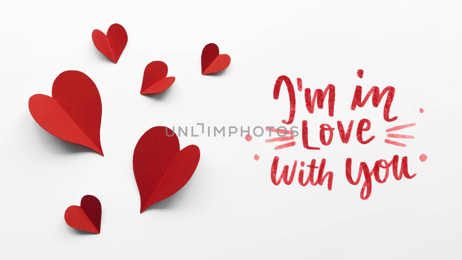 valentine s day arrangement with text. High quality beautiful photo concept by Zahard