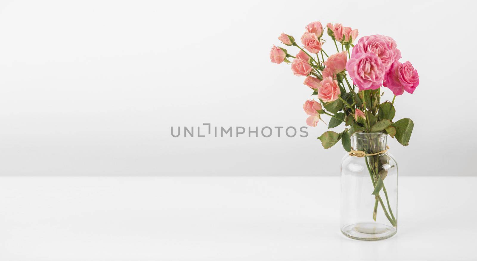 vase with roses table. High quality beautiful photo concept by Zahard