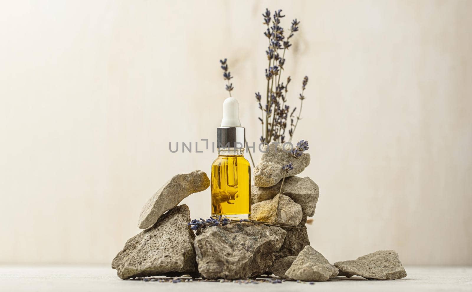 lavender oil bottle arrangement. Resolution and high quality beautiful photo