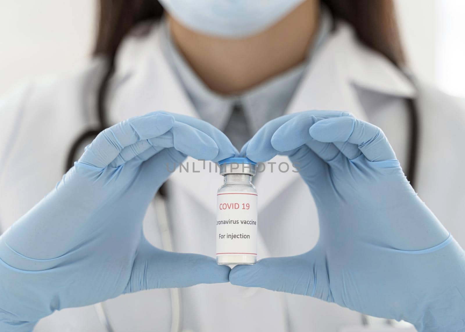 doctor holding vaccine recipient. High quality beautiful photo concept by Zahard