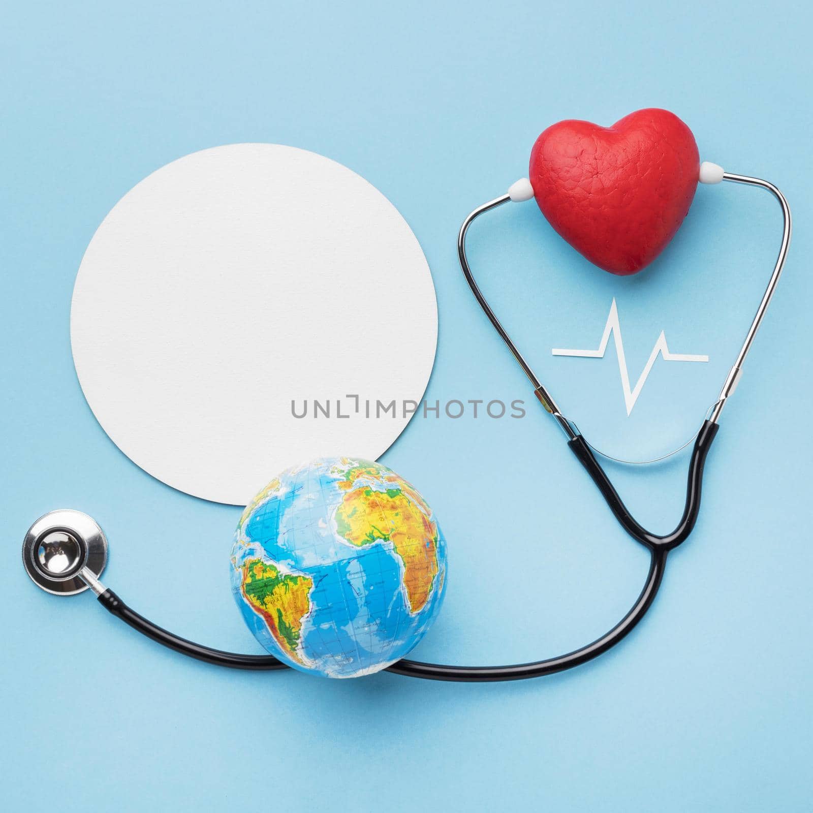 top view world heart day concept. High quality beautiful photo concept by Zahard