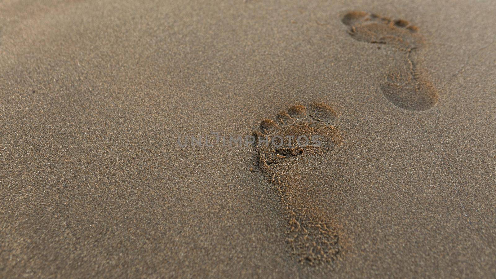 high angle footprint sand beach. Resolution and high quality beautiful photo