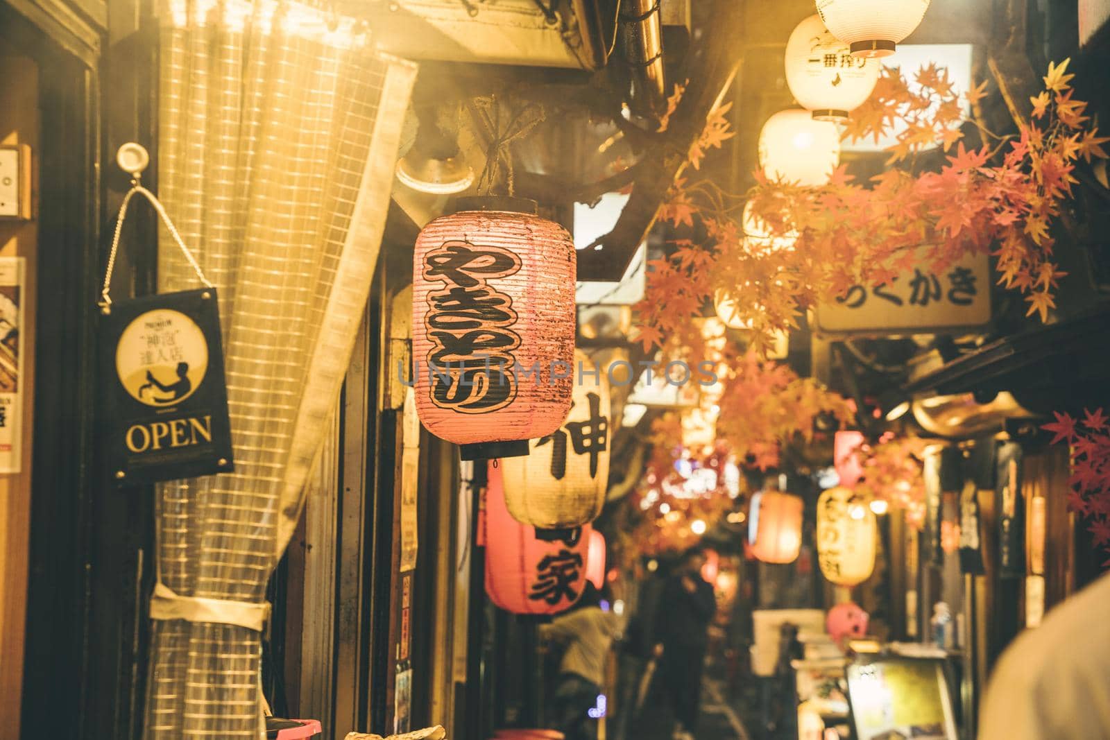 street night city with people lights. High quality beautiful photo concept by Zahard