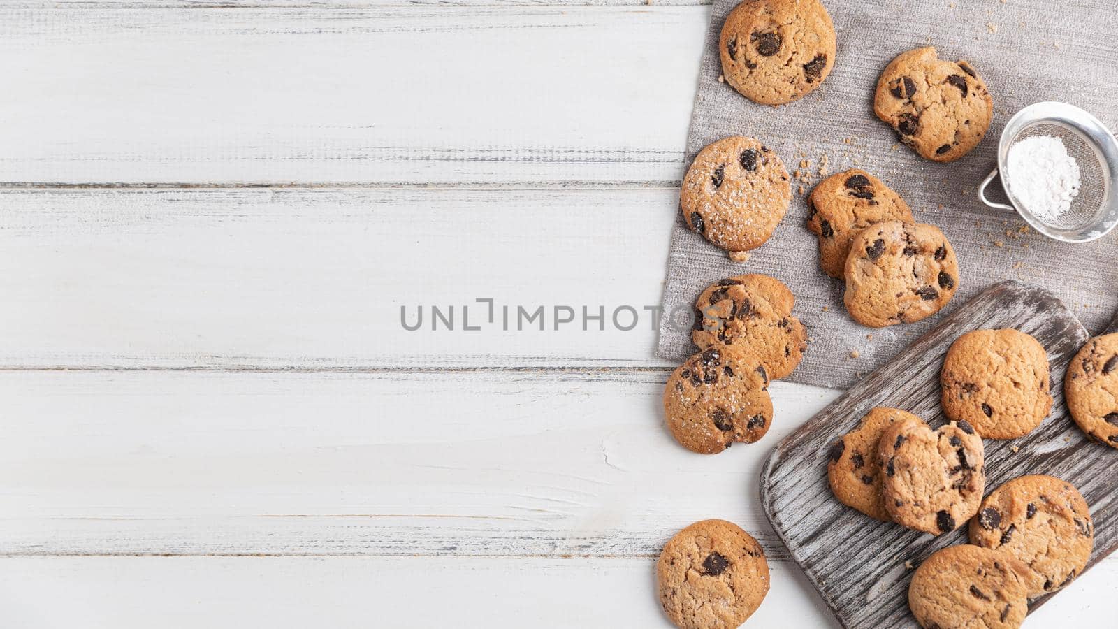 top view chocolate cookies. High quality beautiful photo concept by Zahard