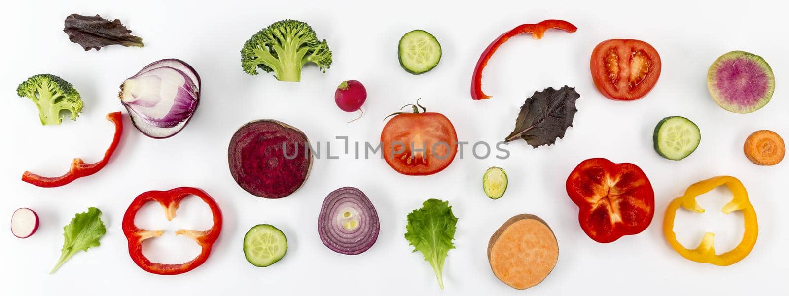 Photo Concept of healthy eating top view. High quality beautiful photo concept by Zahard