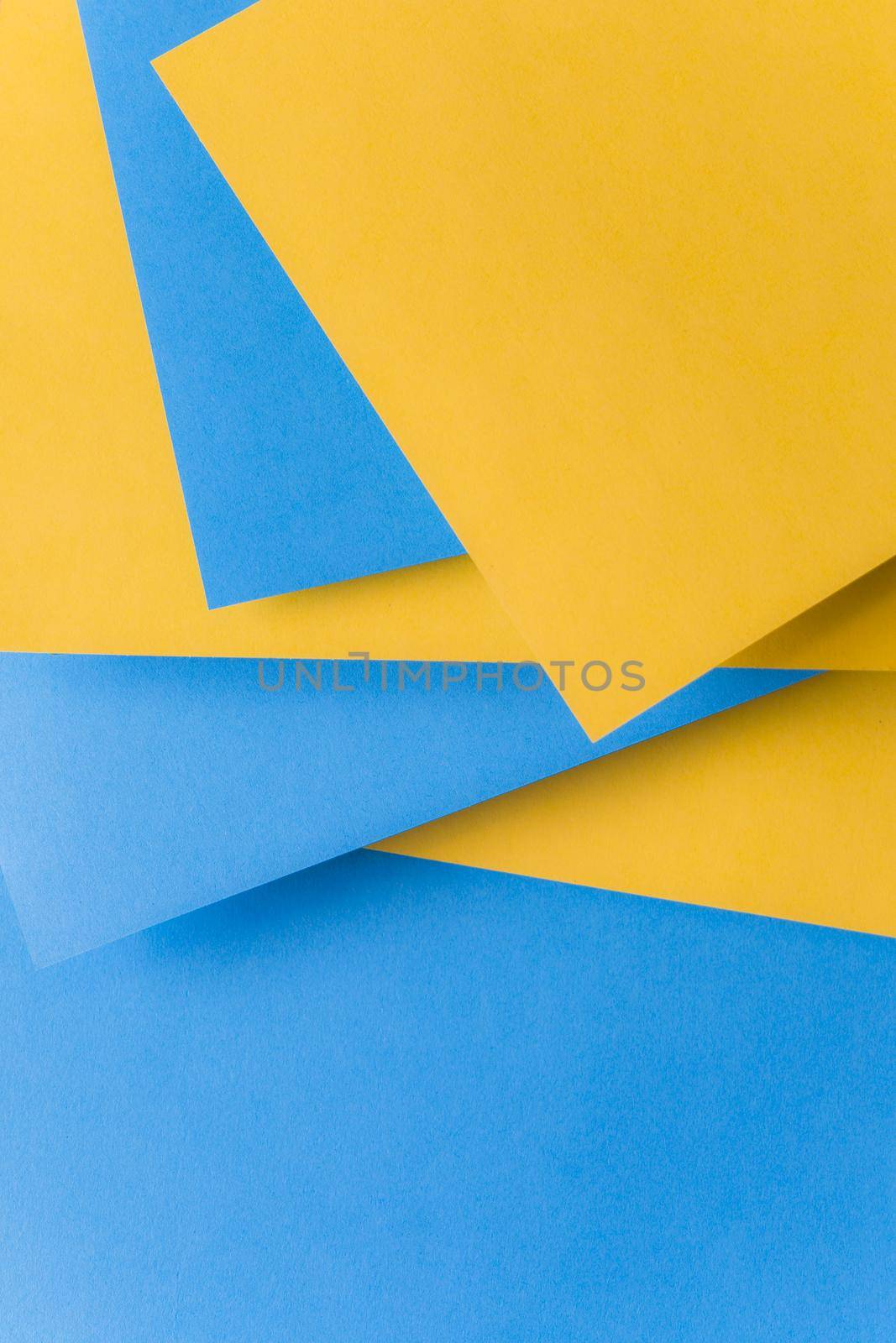 stacked yellow blue card paper backdrop. Resolution and high quality beautiful photo