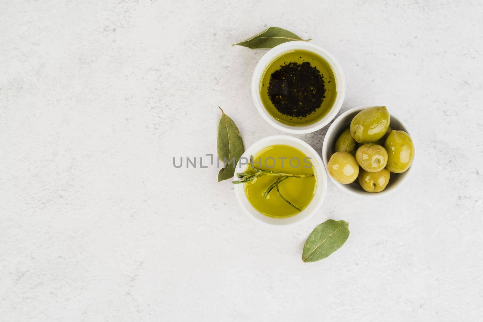 top view assortment olives. Resolution and high quality beautiful photo