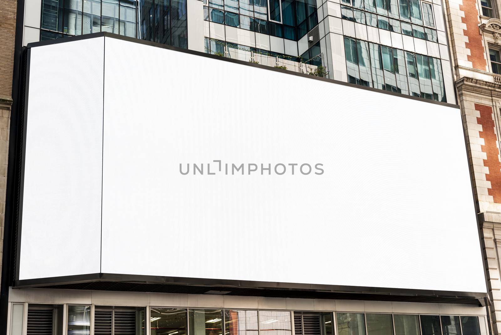 large mock up billboard city building. High quality beautiful photo concept by Zahard