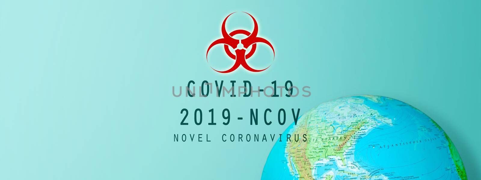 World economy and corona virus concept. The impact of coronavirus on the world. 3d illustration