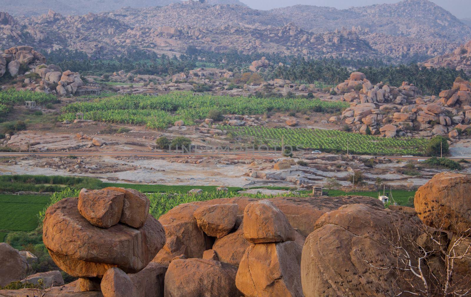 Mountain landscape at Hampi, Karnataka, India