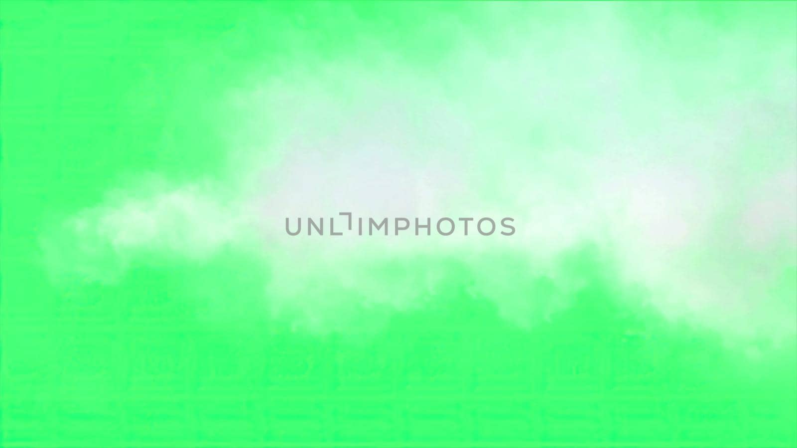 3d illustration - Clouds effect on green screen