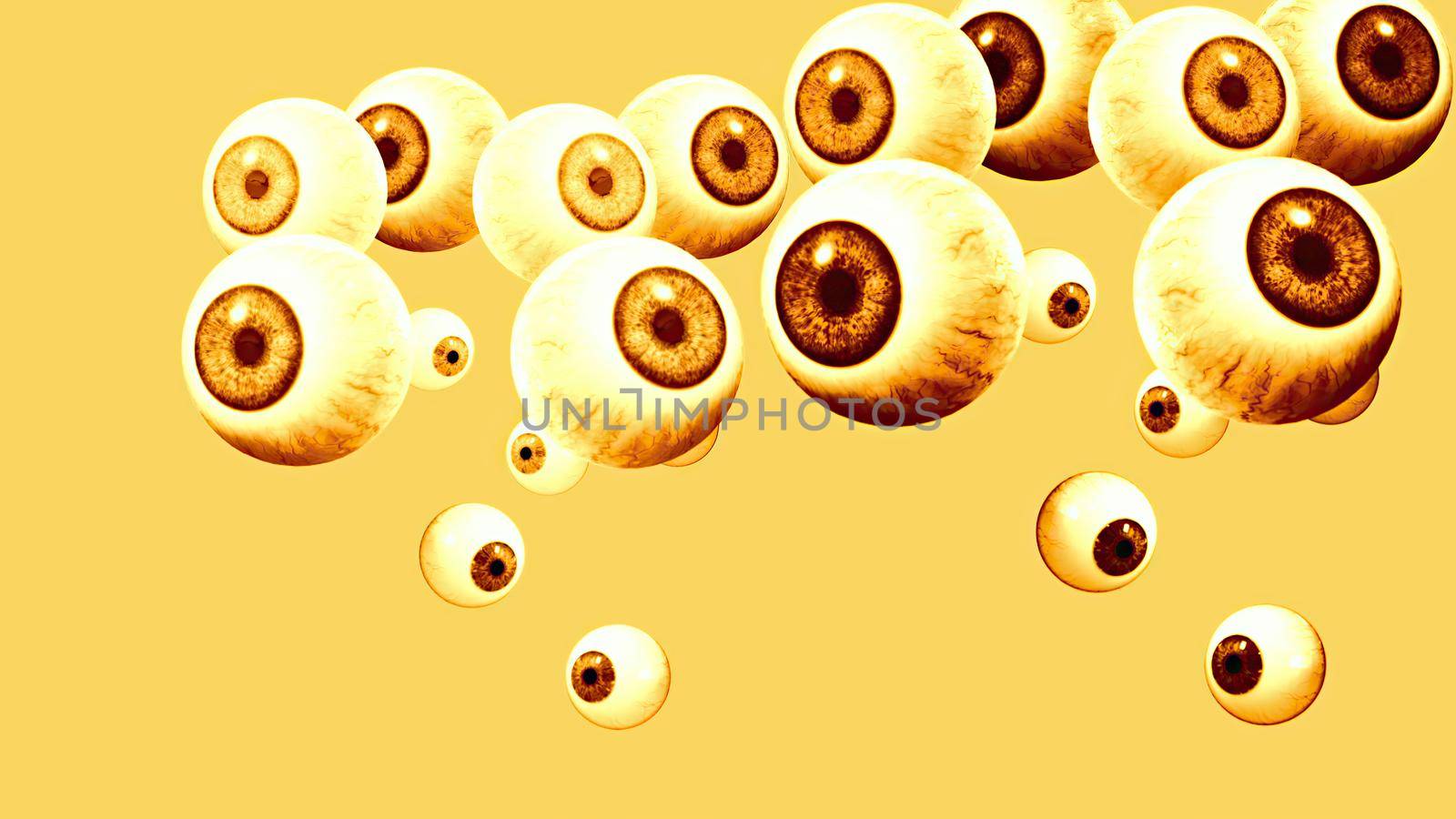 3d illustration - Eyes Ball on abstract backround by vitanovski