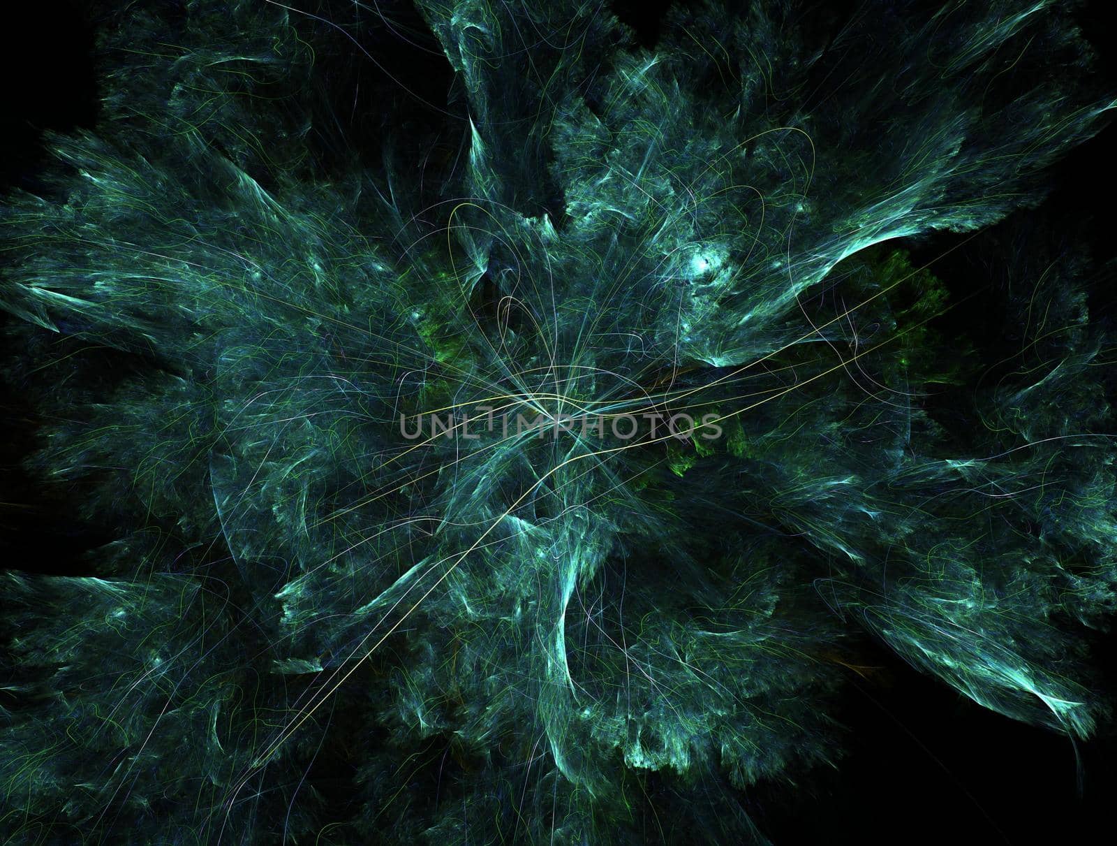 Imaginatory lush fractal texture image abstract background