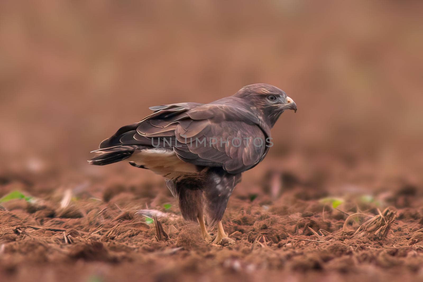 a busard on the hunt for prey